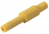 KUN S GE Gniazdo na przewód, 4mm, bezp., przykręc., żółte, 1000V=/~, kat.III, 24A, Hirschmann, 934096103, KUNSGE